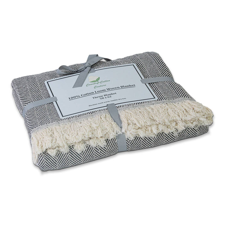 100% Cotton Patterned Throw Blankets – 58″ x 62″