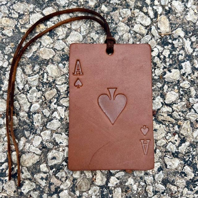 Rectangle Ace of Spades Air Flair - Leather