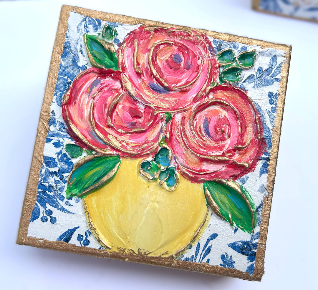 Chinoiserie Floral Block