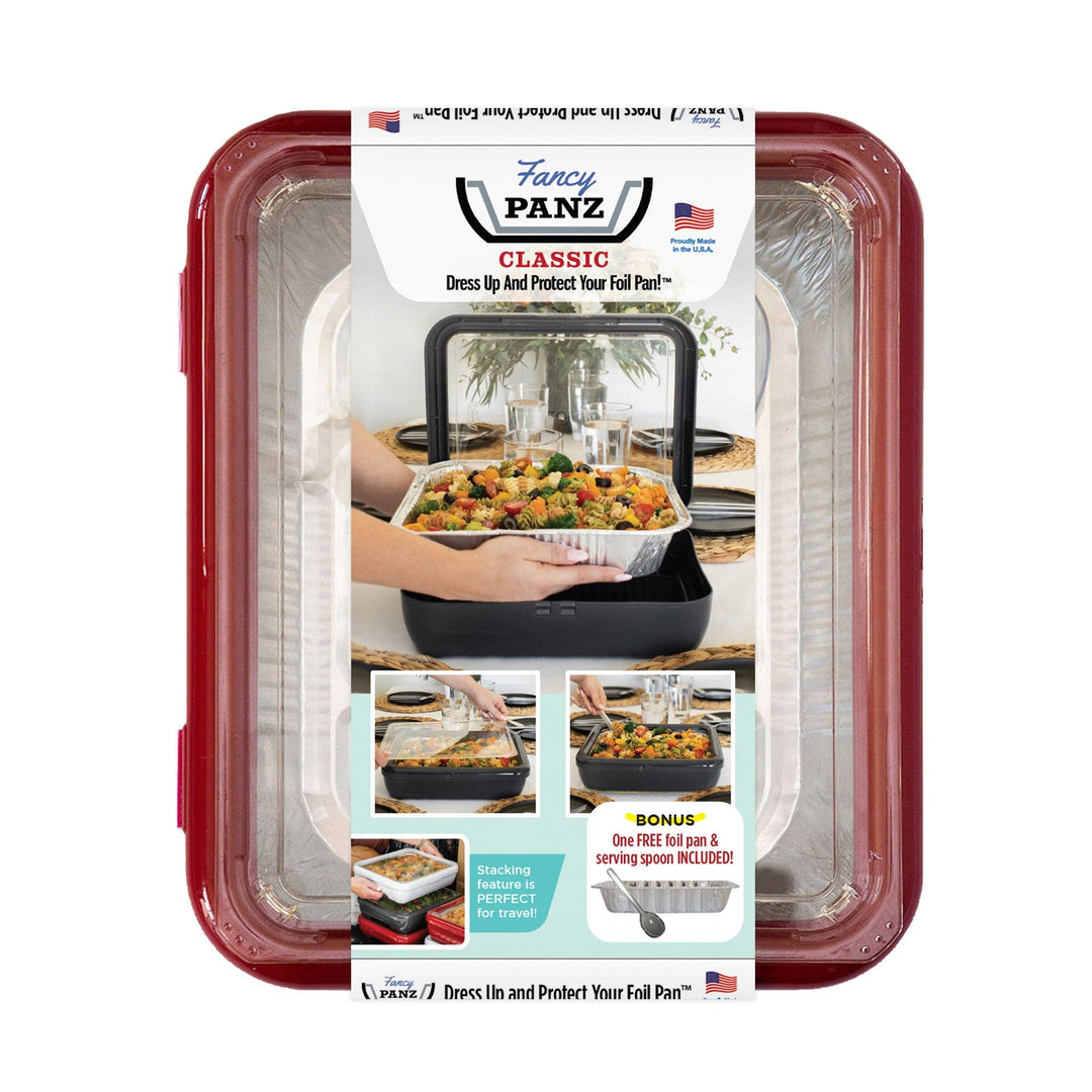 Classic Set - Pan Frame w/ Lid &amp; Serving Spoon - Red
