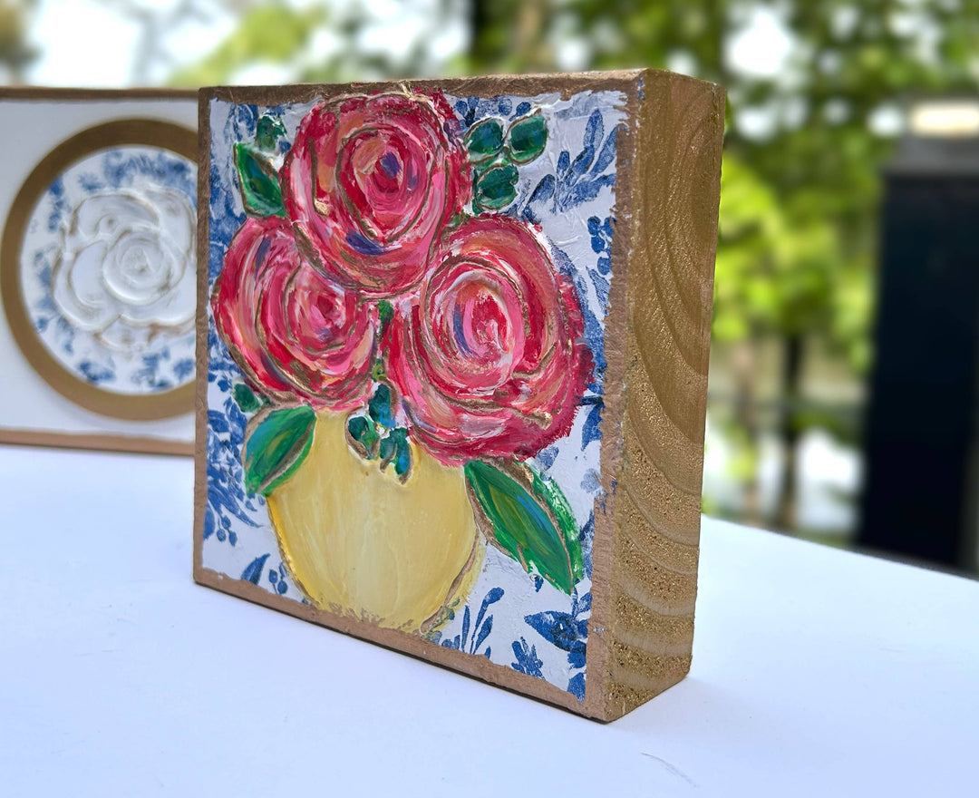 Chinoiserie Floral Block