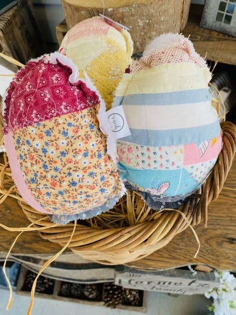 Vintage Fabric Easter Eggs