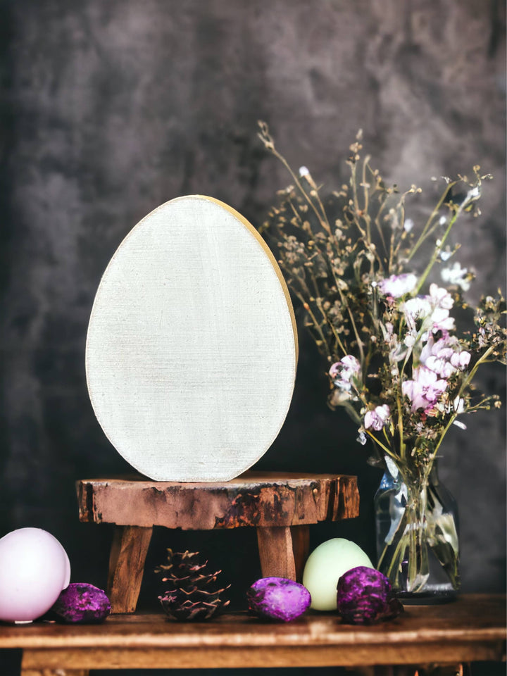 Primitive Rustic Wood Easter Egg Shelf Sitter