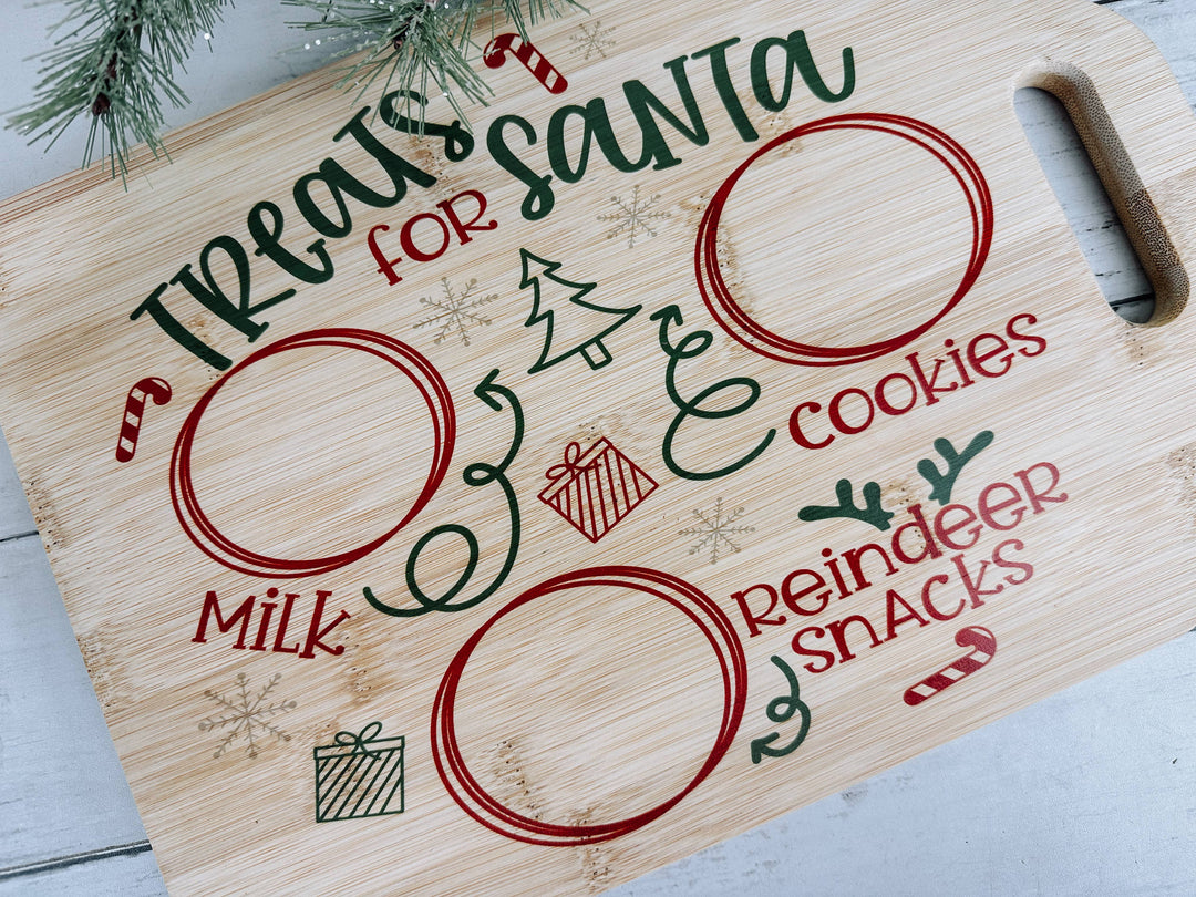 Santa Cookie Tray, Milk and Cookie Platter