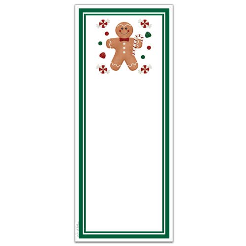 Magnetic Note Pad Gingerbread