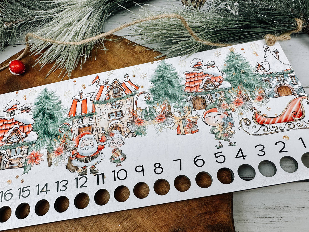 Candy Cane Advent Countdown Calendar