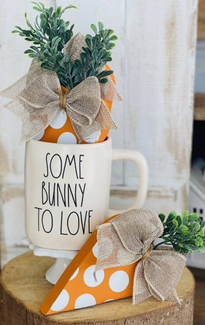 Easter Wood Carrots