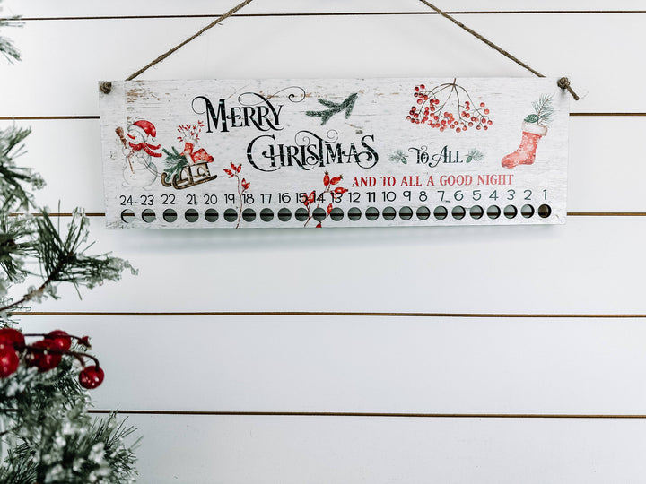 Candy Cane Advent Countdown Calendar