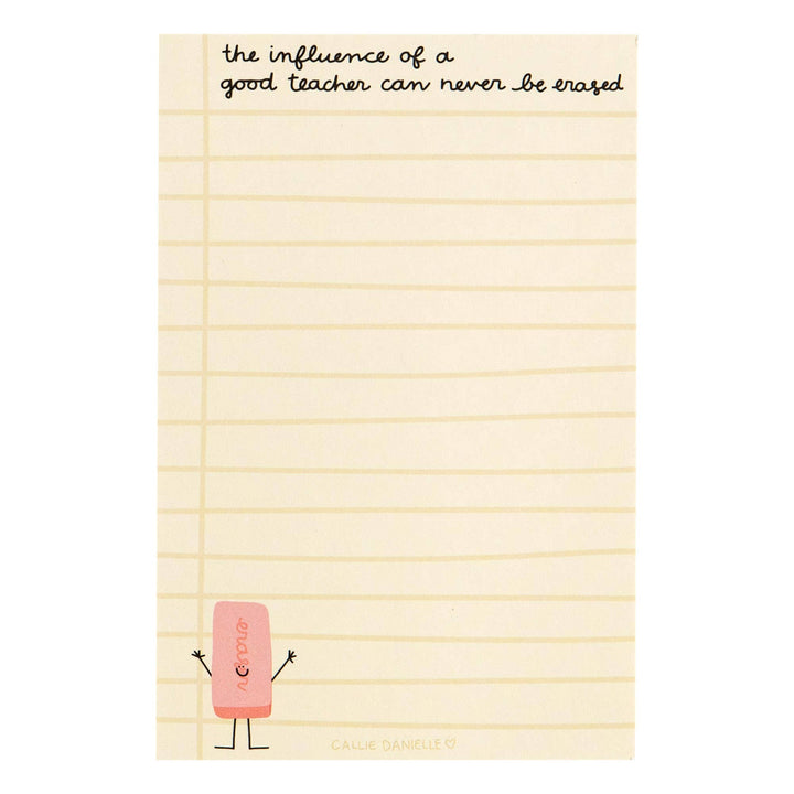 Influence of a Good Teacher Notepad