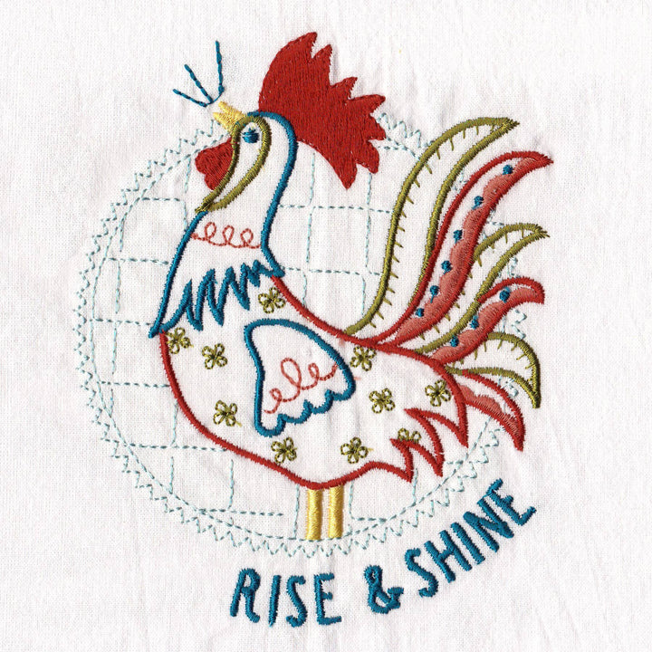 Aunt Martha's® Dirty Laundry Tea Towel - Rise & Shine Rooster