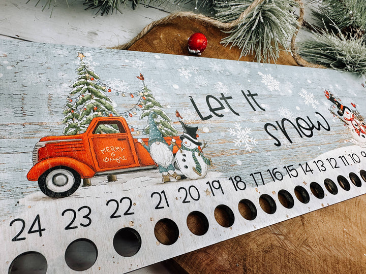 Candy Cane Advent Countdown Calendar