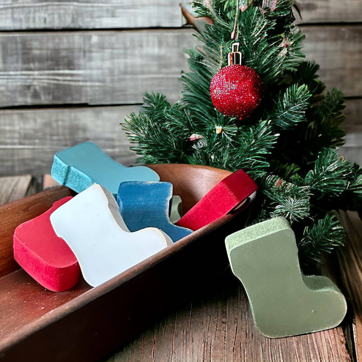 Primitive/Rustic Wood MINI Christmas Stocking Bowl Fillers