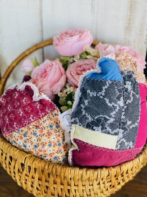 Vintage Fabric Easter Eggs
