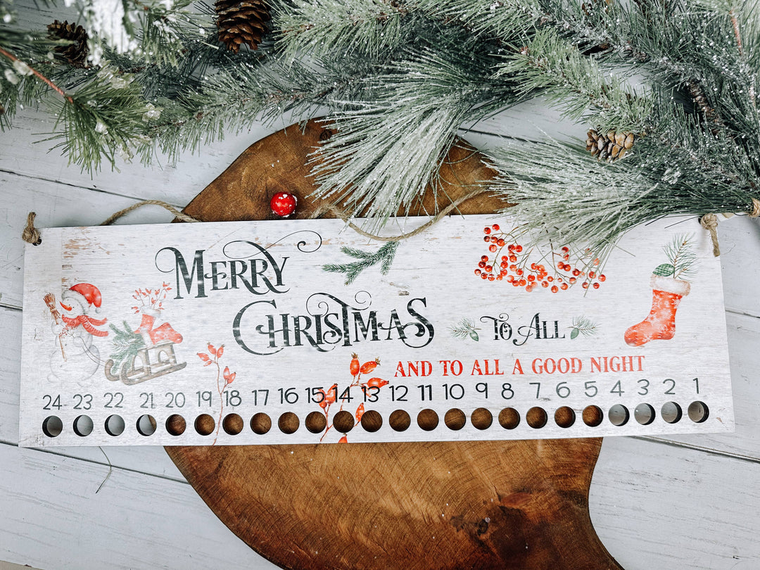 Candy Cane Advent Countdown Calendar