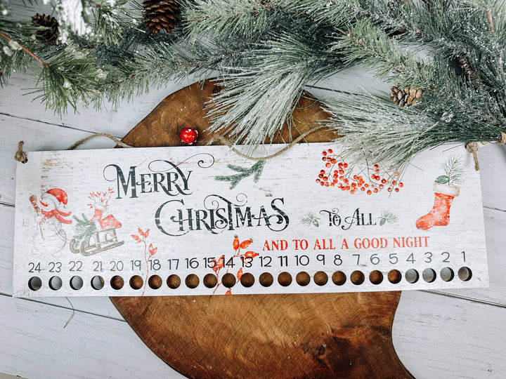 Candy Cane Advent Countdown Calendar