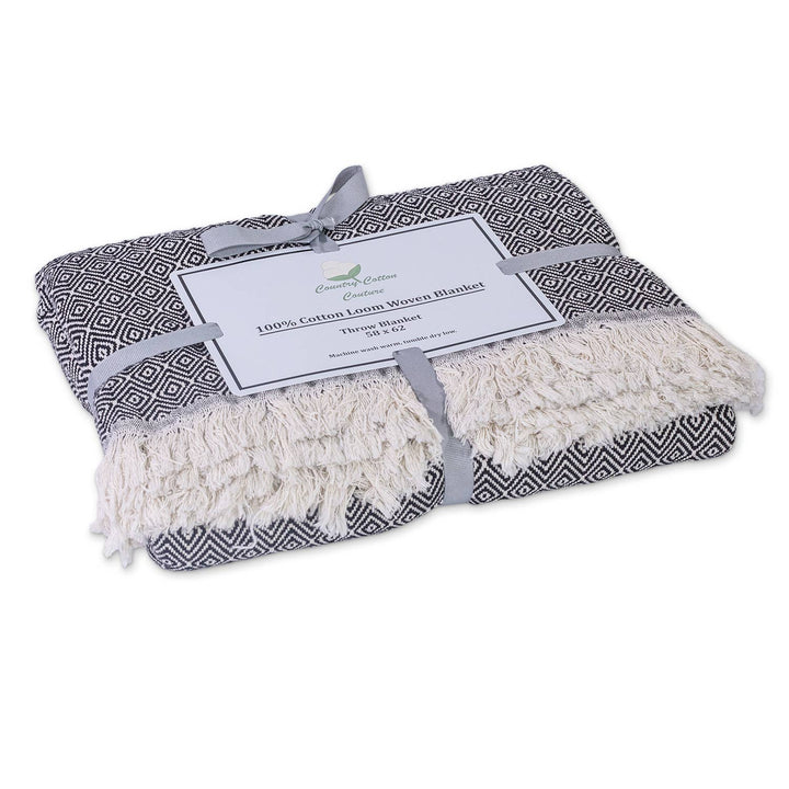 100% Cotton Patterned Throw Blankets – 58″ x 62″