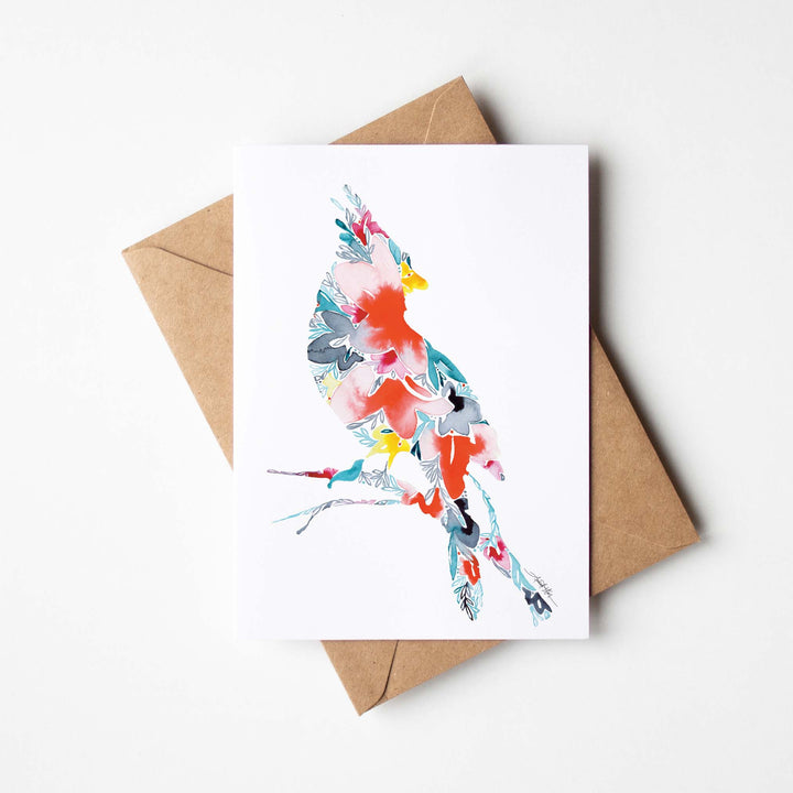 Cardinal Single Note Card