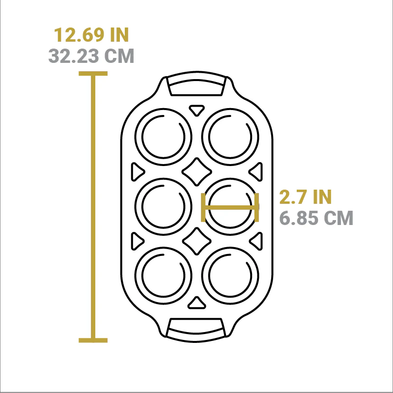 Seasoned Cast Iron Muffin Pan