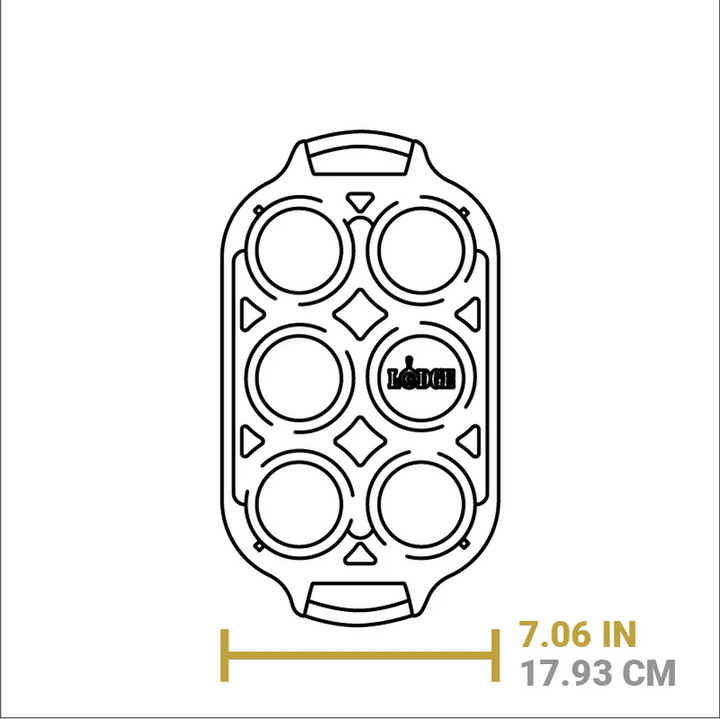 Seasoned Cast Iron Muffin Pan