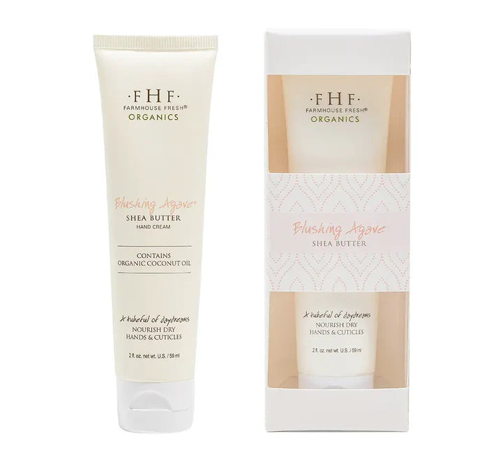 Blushing Agave Organic Shea Butter Hand Cream Tube