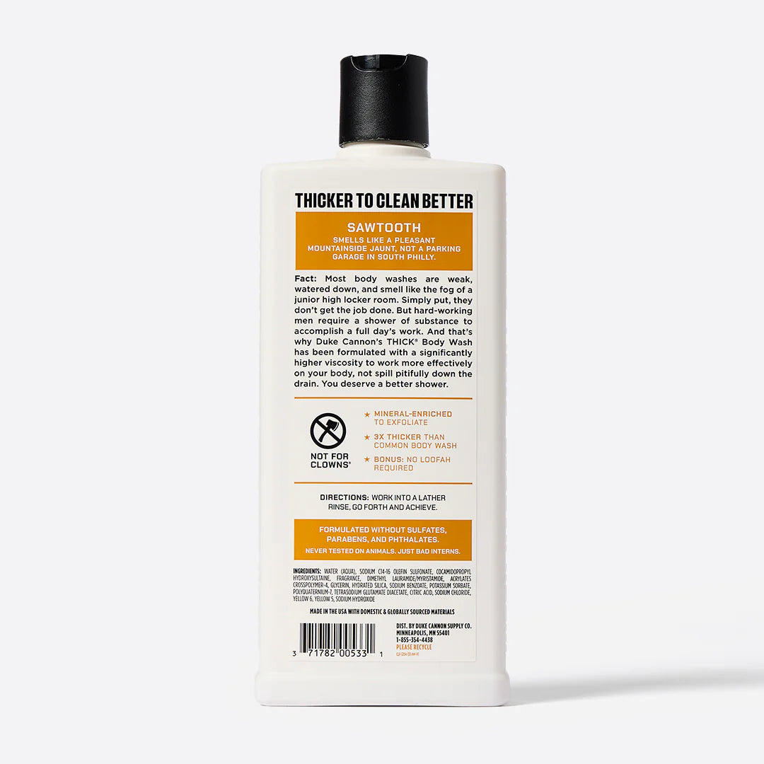 Duke Cannon Body Wash - Sawtooth