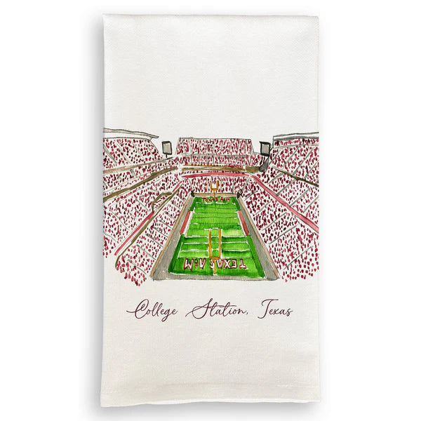 Texas A&M Football Stadium Kitchen Towel