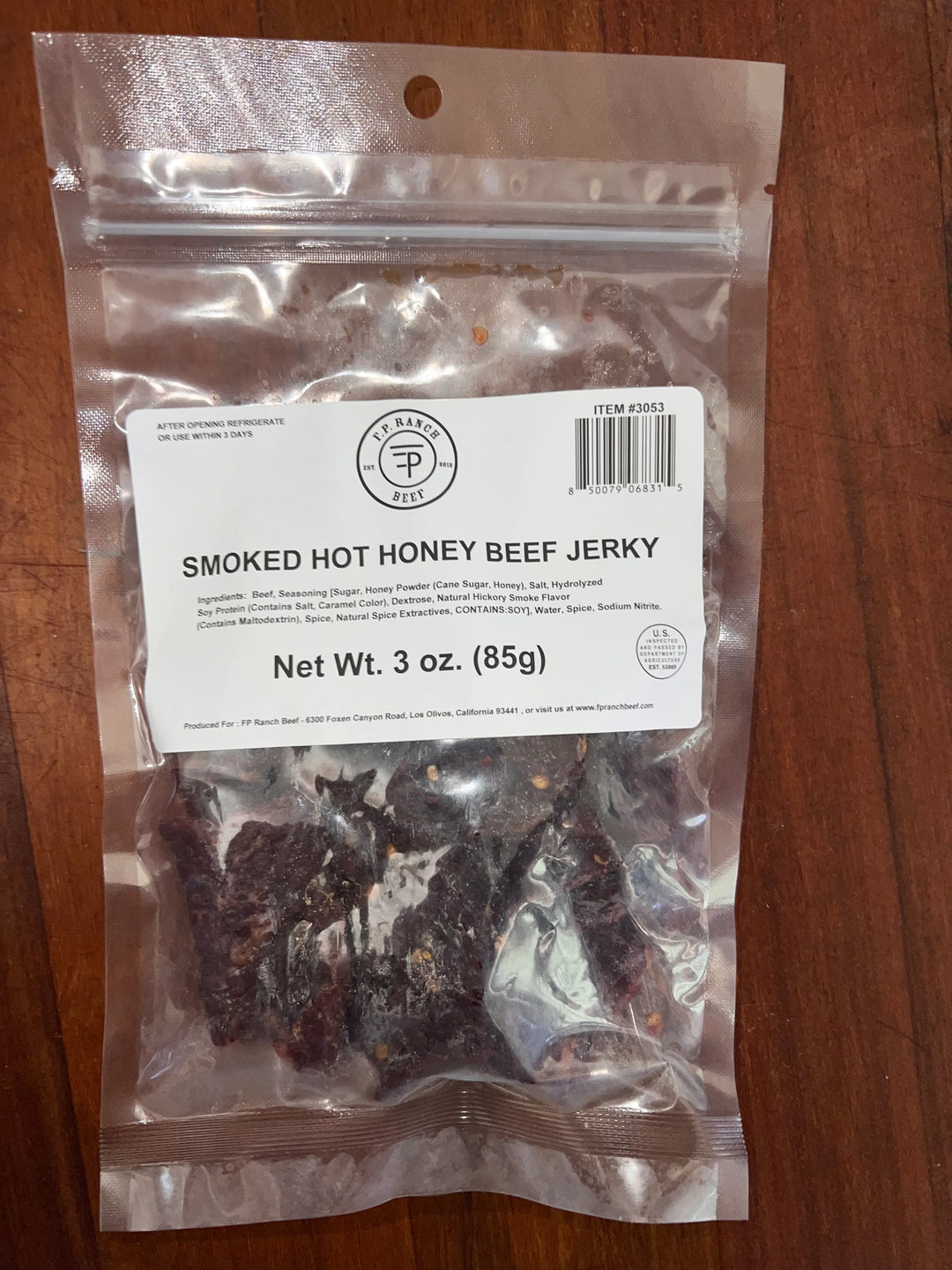 F.P. Ranch Beef Hot Honey Beef Jerky