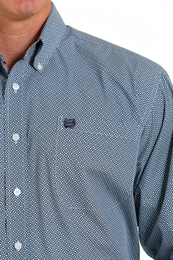 Cinch - Men's Long Sleeve Shirt - Light Blue