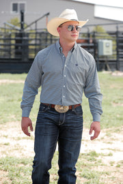 Cinch - Men's Long Sleeve Shirt - Light Blue