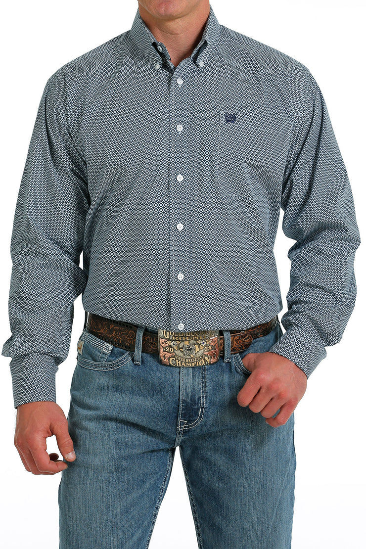 Cinch - Men's Long Sleeve Shirt - Light Blue