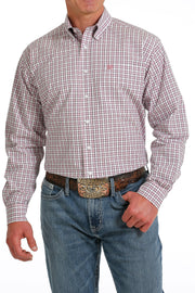 Cinch - Men's Long Sleeve Shirt - White Plaid