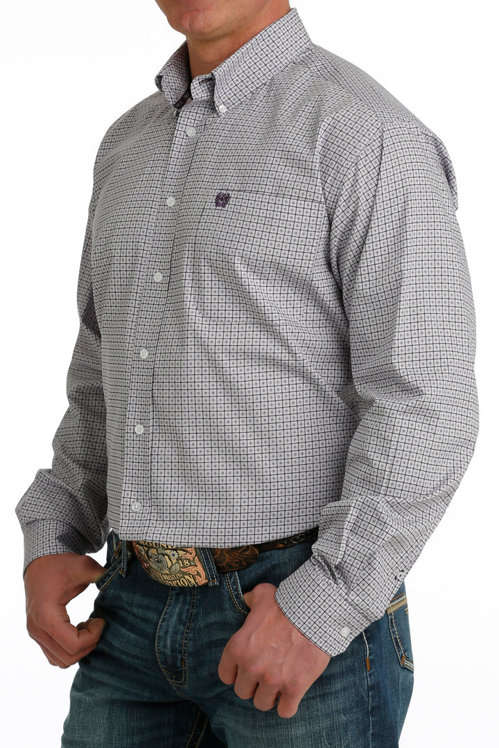 Long Sleeve Shirt - Purple plaid