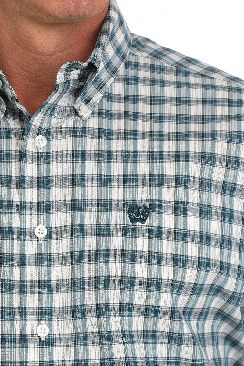 Cinch Men's Short Sleeve Shirt - Cream