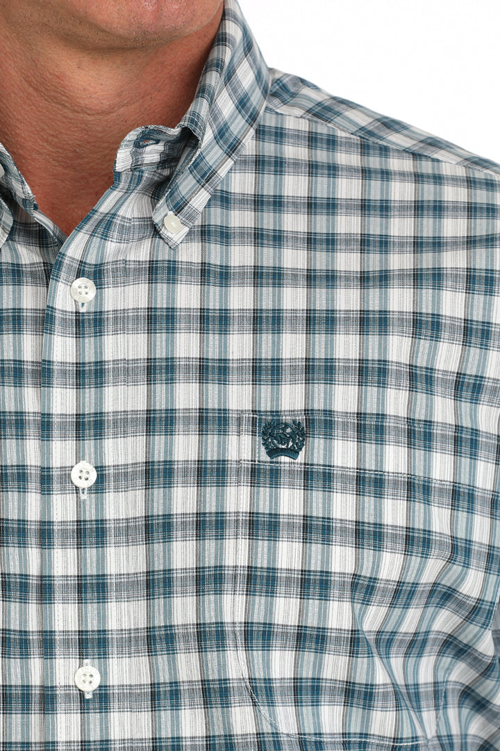 Cinch Men's Short Sleeve Shirt - Cream