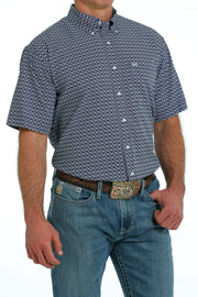 Cinch Men's Short Sleeve Shirt Arena Flex - Navy