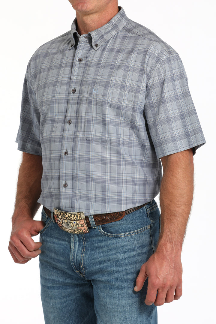 Cinch Men's Short Sleeve Shirt - Gray
