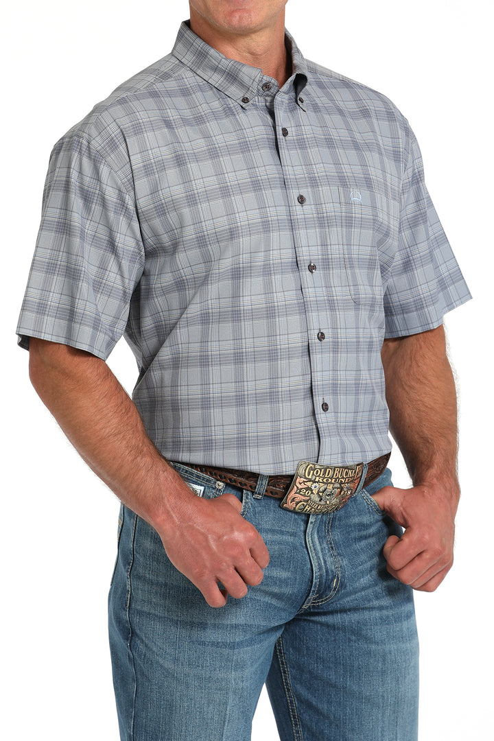 Cinch Men's Short Sleeve Shirt - Gray