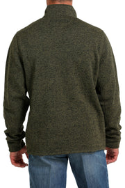 Mens Cinch 1/4 Zip Pullover - Olive