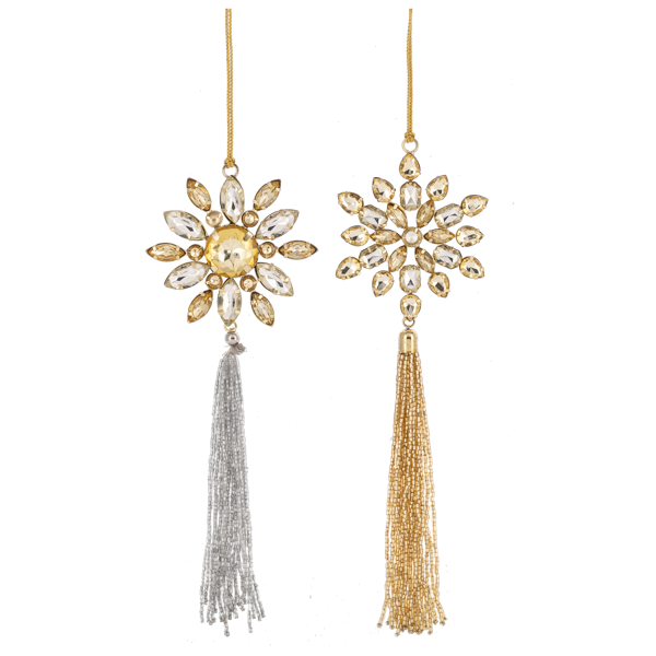 Snowflake w/Tassel Ornaments