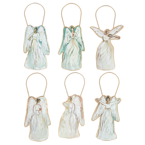 Watercolor Angel Ornaments