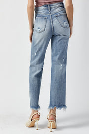 Risen Jeans- High Rise Straight leg Jeans