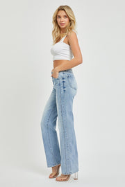 Risen Jeans- Mid Rise Straight Jean