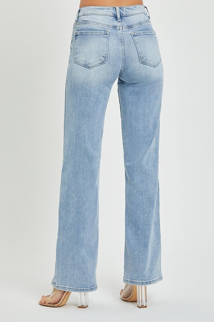 Risen Jeans- Mid Rise Straight Jean