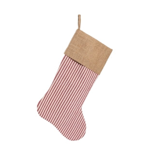 Striped Jute Stocking