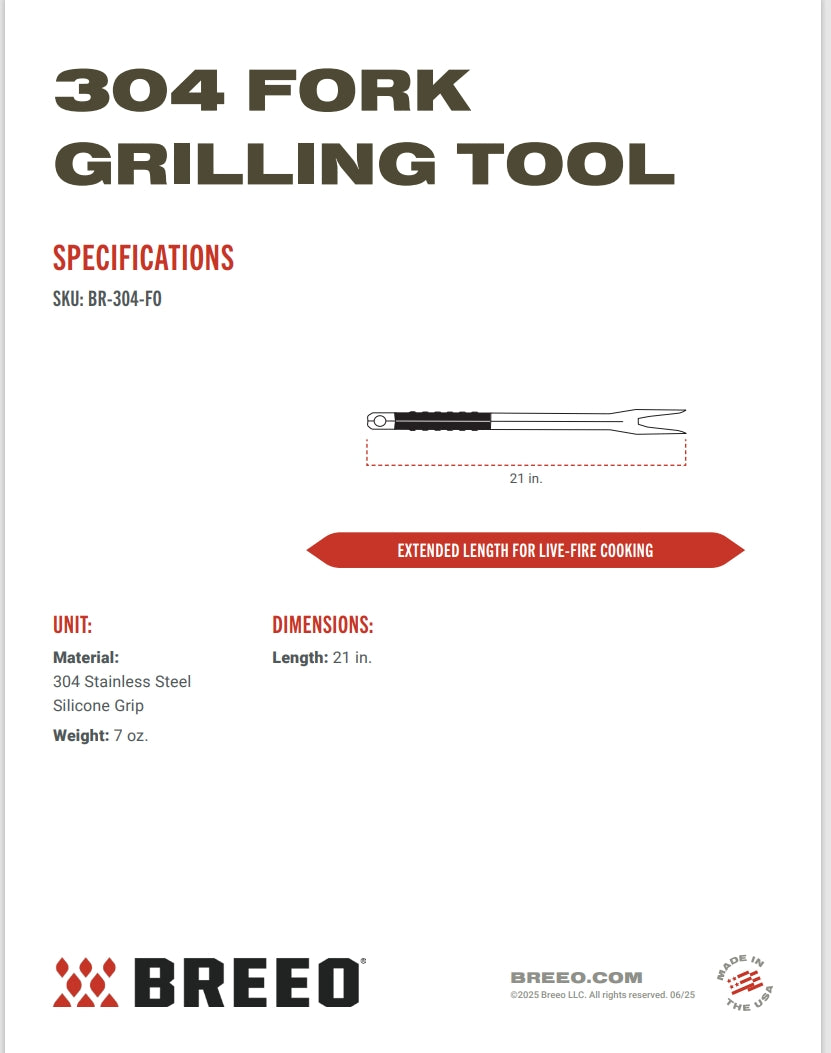 Breeo 304 Grilling Tools - 24" For Fire Pits