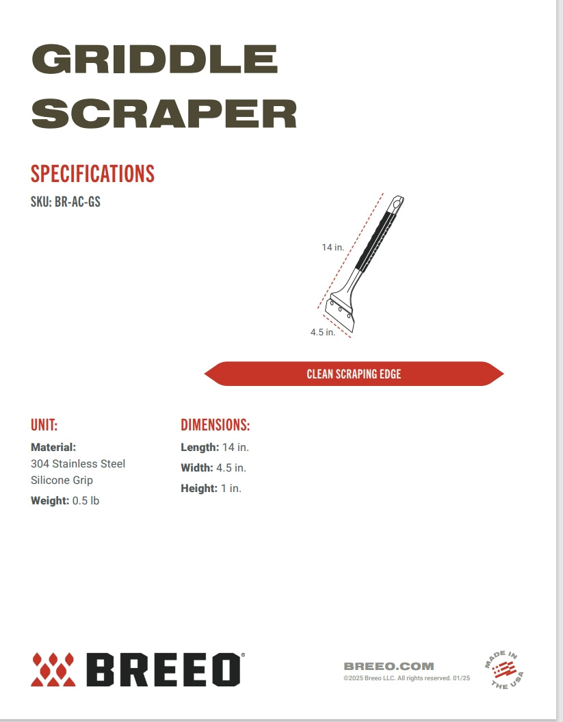 Breeo Griddle Scraper