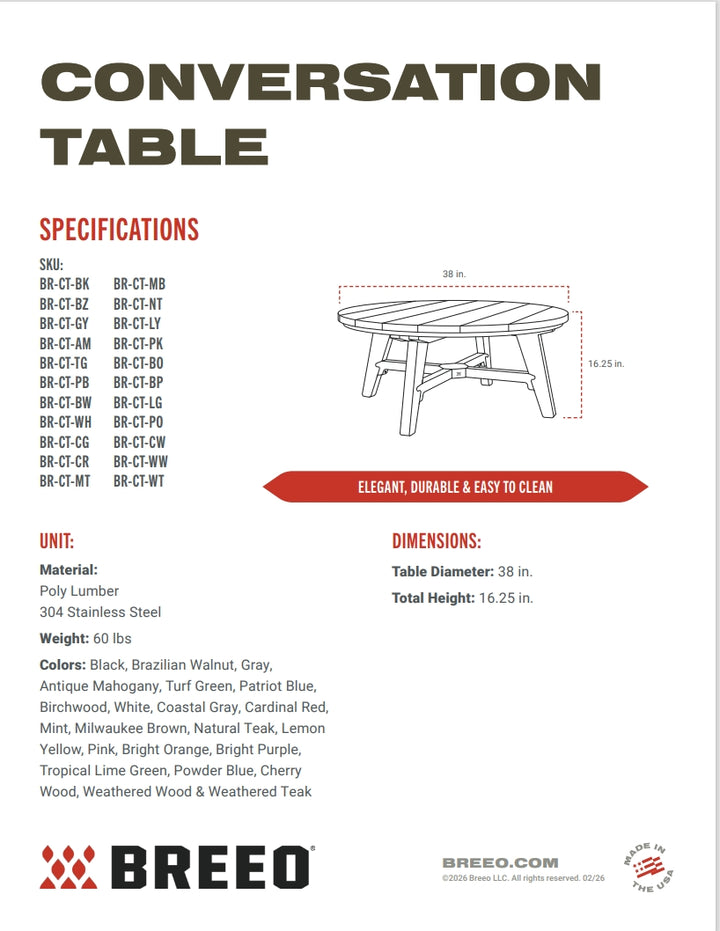 Breeo Conversation Table