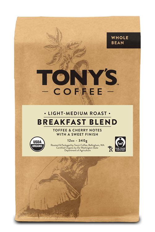 Tony's Coffee Breakfast Blend 12 Oz. Drip Grind