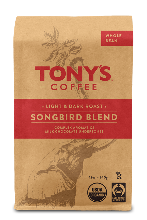 Tony's Coffee Songbird Blend 12 Oz. Drip Grind