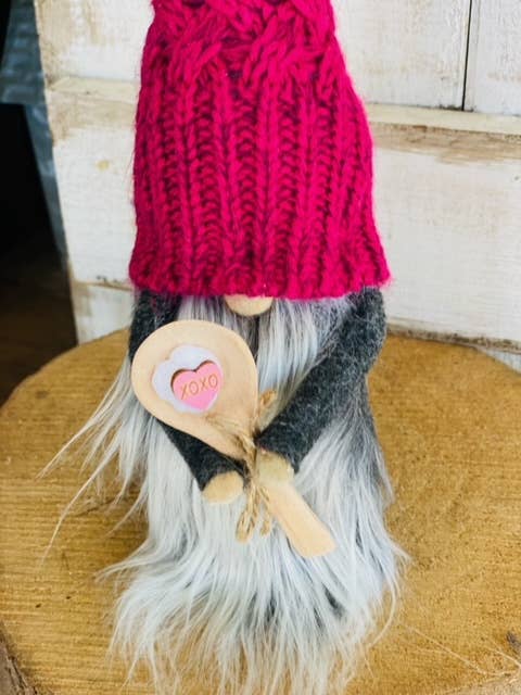 Candy Hearts Valentine Felt Gnome